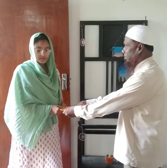 A handover as part of the 2025 education support projects.