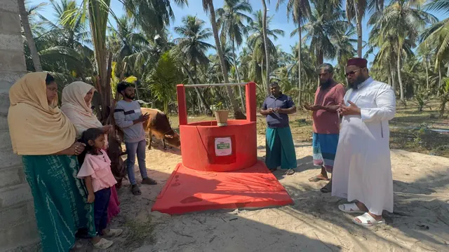 The completed water well in Puttalam.
